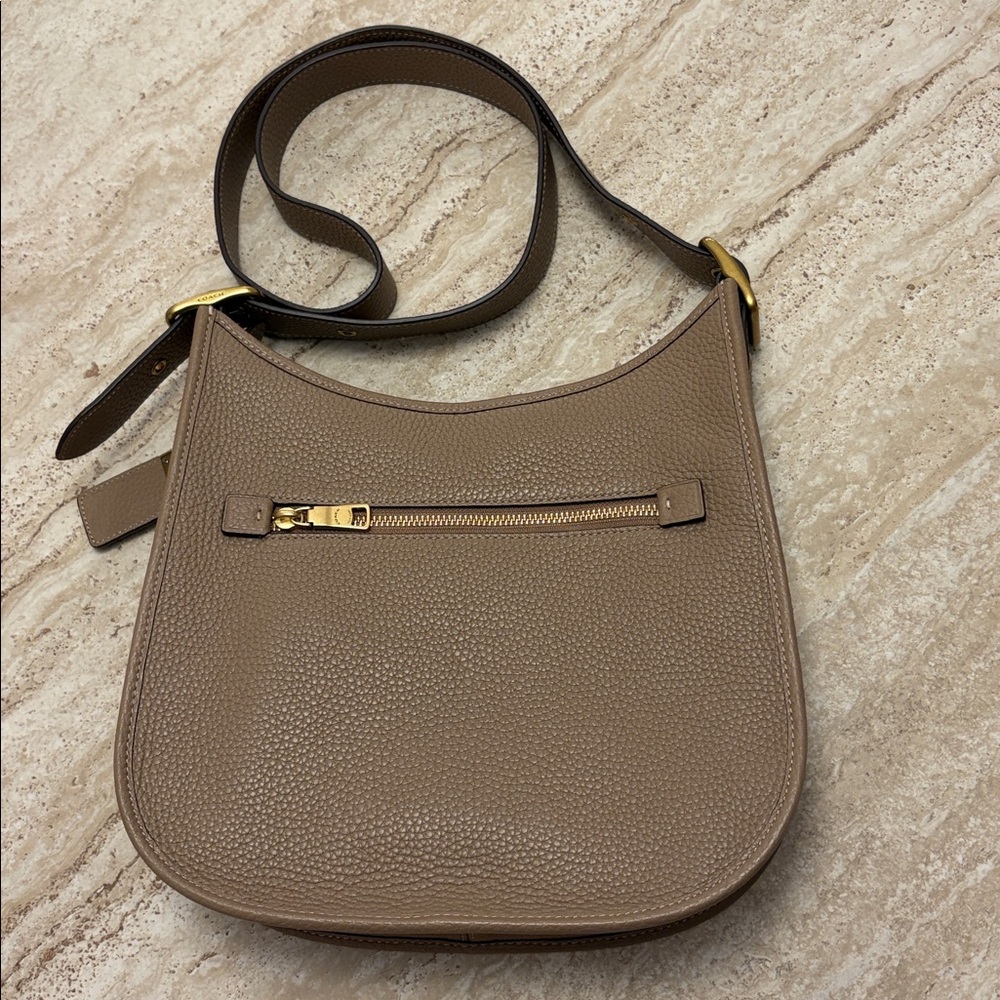 Coach Emery Leather Crossbody Bag in Mocha Pebbled Leather - Picture 2 of 16